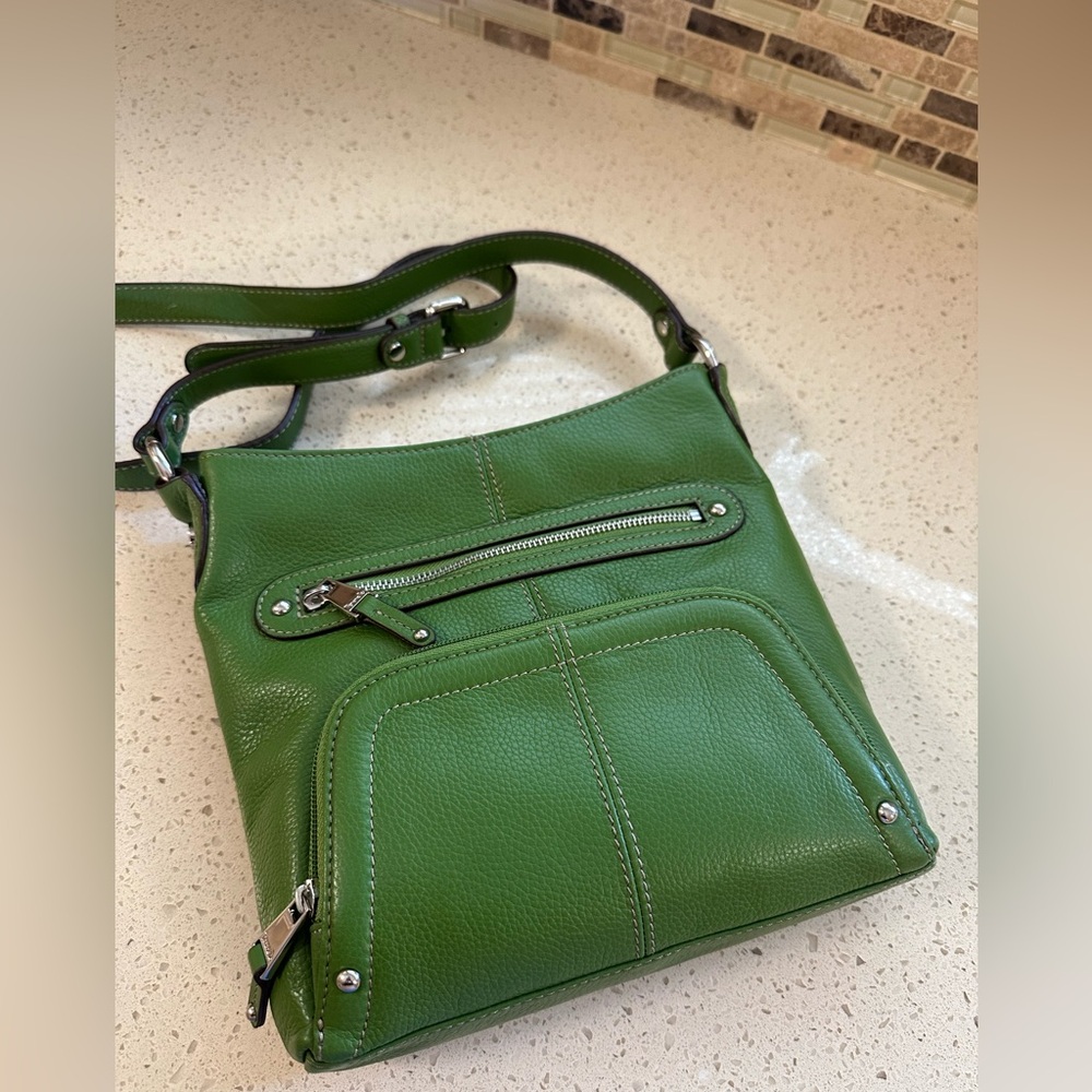 Green Tignanello Crossbody Purse
